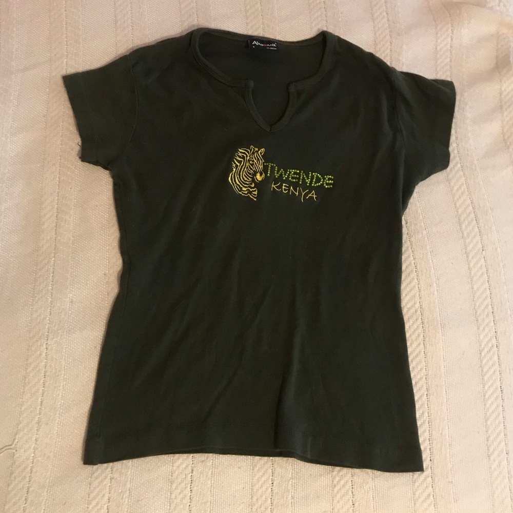 Olive green Twende Kenya shirt